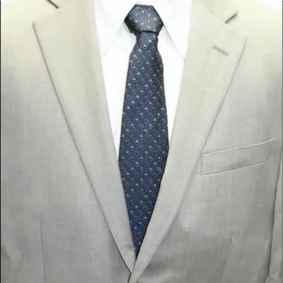 Daniel Hechter Men Blazer Gray Pure Wool Lined 2 Buttons 40R - Picture 5 of 7